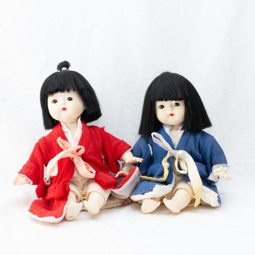 Vgt Kyo Osana (京おさな) Ooike (オオイケ) Vinyl Dolls Girl & Boy 50s Japanese Toys 8"